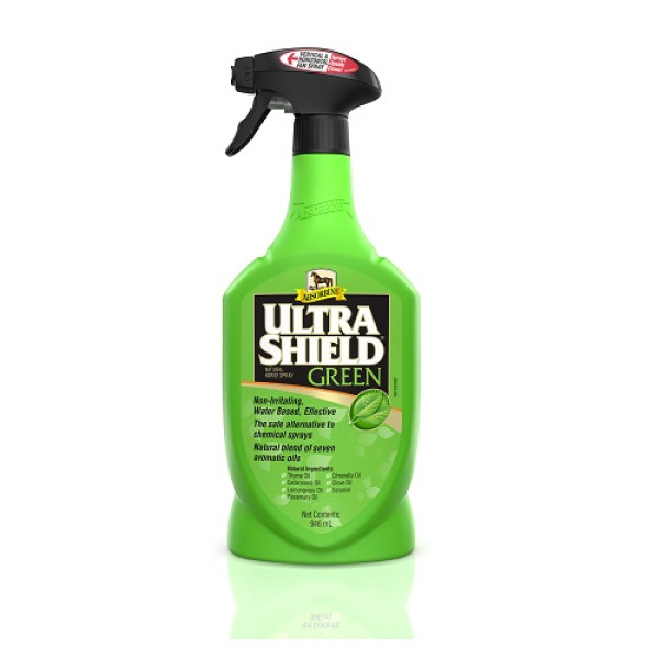 Репелент-спрей для коня зелений Ultra Shield, Absorbine