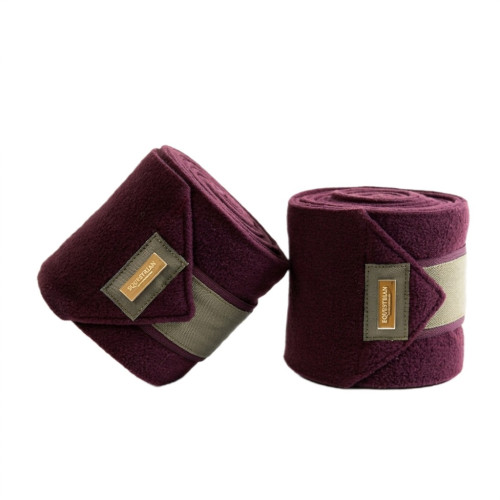 Бинты для ног лошади флисовые 4 шт Crystal Merlot Gold, Equestrian Stockholm