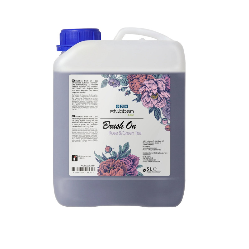 Кондиционер для гривы и хвоста Brush on Rose & Green Tea, заправка, Stübben