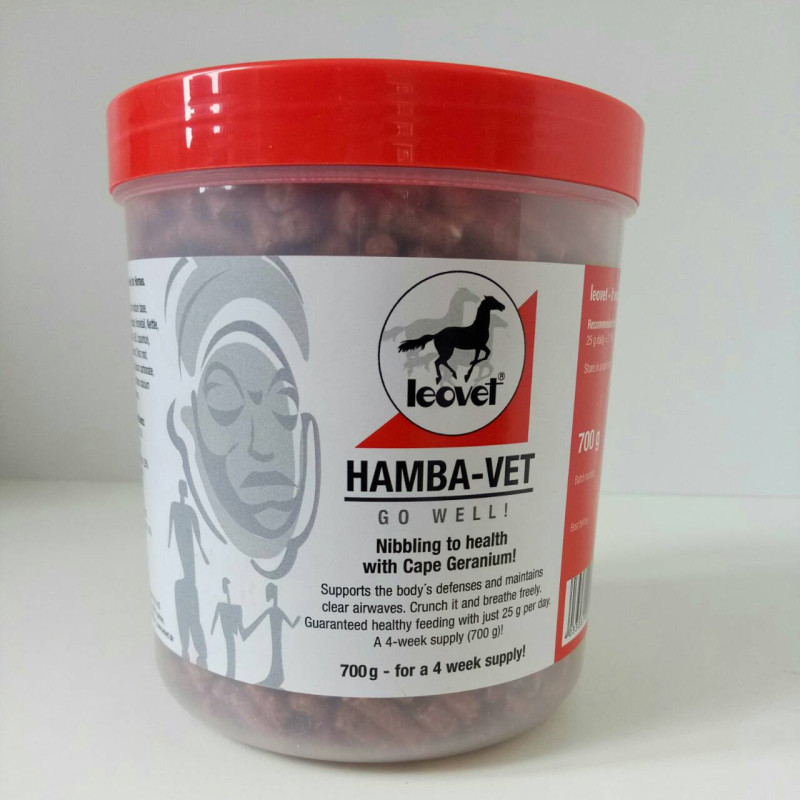 Засіб для коня для очищення дихальних шляхів з геранню Hamba-Vet, Leovet