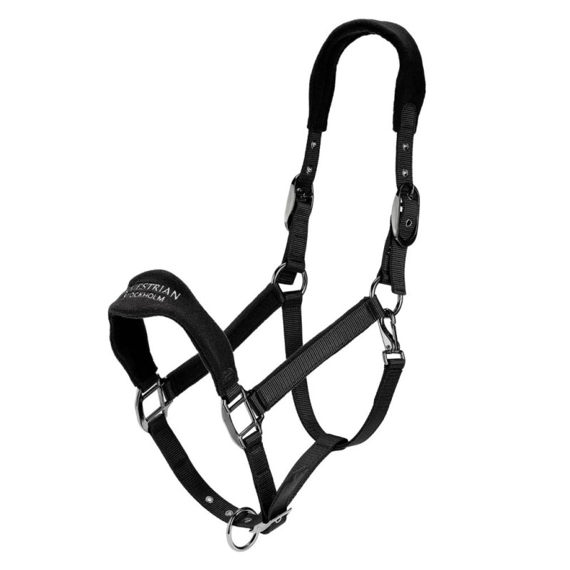 Недоуздок анатомічний Fleece Black, Equestrian Stockholm
