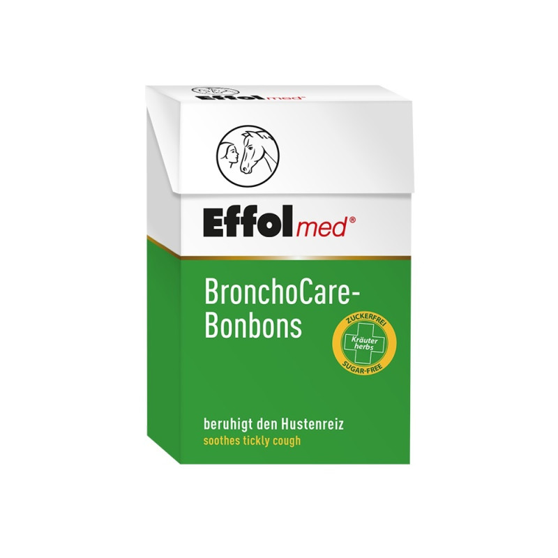Ласощі-драже цукерки для вершника або коня для легкого дихання BronchoCare-Bonbons, Effol