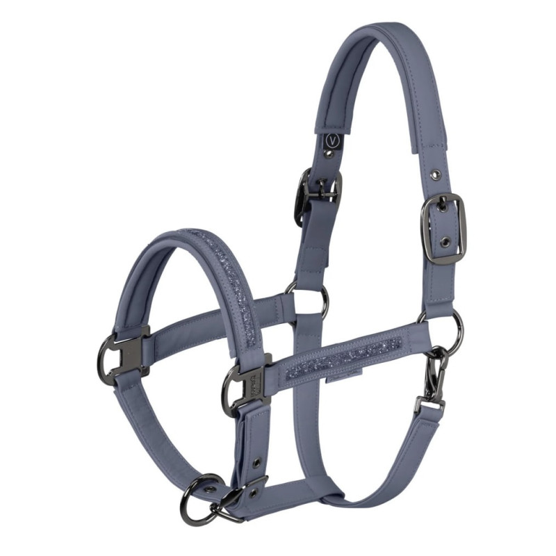 Недоуздок зі штучної шкіри Faux Leather Jewel DP Platinum 26, Eskadron