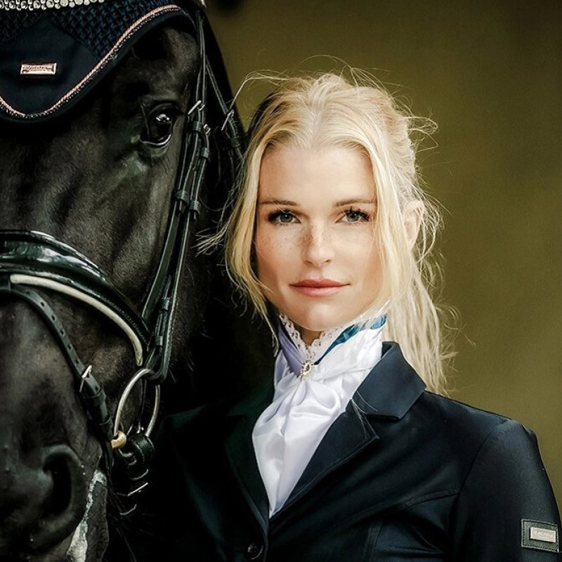Пластрон для змагань з кінного спорту Monaco Blue, Equestrian Stockholm