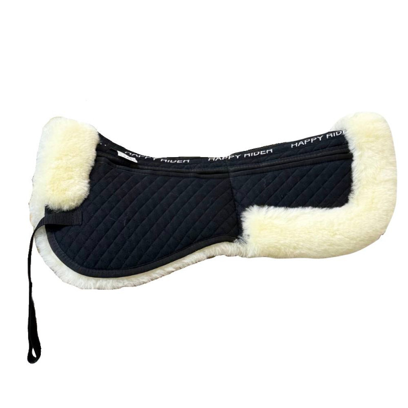 Меховушка під сідло з овчини з коригуючими вставками, Happy Rider