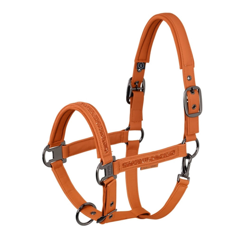 Недоуздок зі штучної шкіри Faux Leather Jewel DP Platinum 26, Eskadron