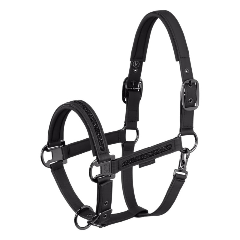 Недоуздок зі штучної шкіри Faux Leather Jewel DP Platinum 26, Eskadron