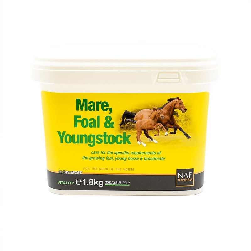 Добавка для жеребят, молодых лошадей и племенных кобыл Mare, Foal & Youngstock, NAF 5 Stars