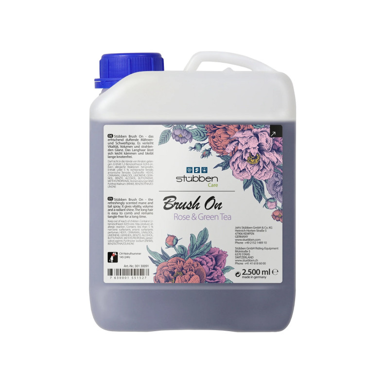 Кондиционер для гривы и хвоста Brush on Rose & Green Tea, заправка, Stübben