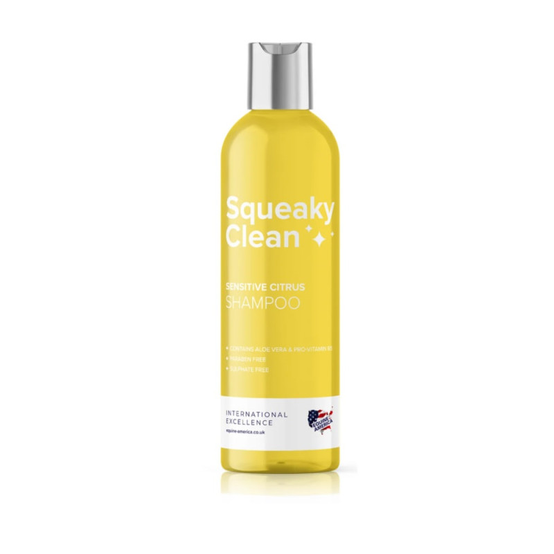 Шампунь для чутливої шкіри коня з цитрусом Squeaky Clean, Equine America