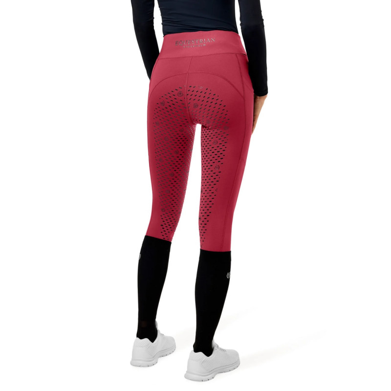 Лосины для верховой езды с полной силиконовой леей Premium Movement Bordeaux, Equestrian Stockholm