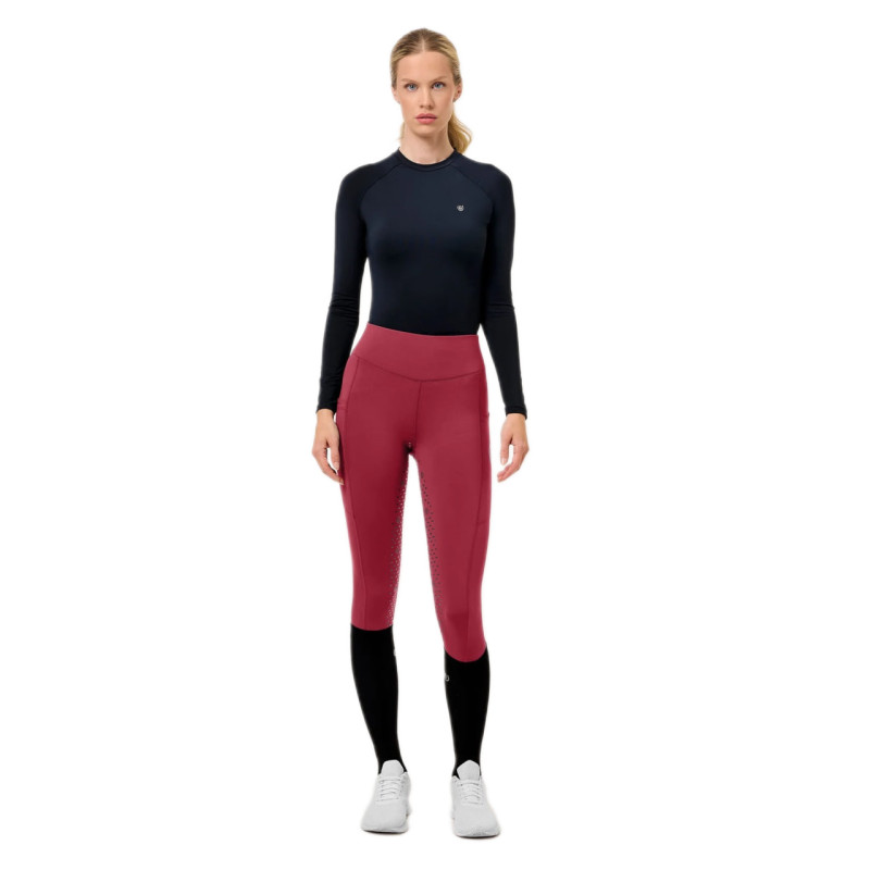 Лосины для верховой езды с полной силиконовой леей Premium Movement Bordeaux, Equestrian Stockholm