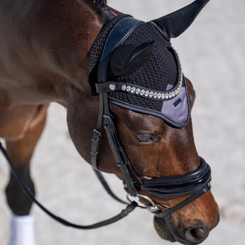 Вушка для коня з шумоізоляцією Modern Dark Violet, Equestrian Stockholm