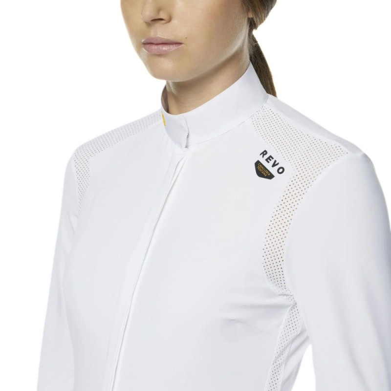 Сорочка жіноча турнірна з довгим рукавом R-Evo Perforated Epaulet L/S, Cavalleria Toscana