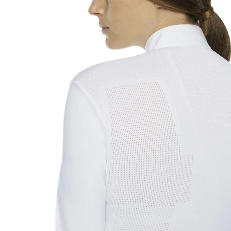 Сорочка жіноча турнірна з довгим рукавом R-Evo Perforated Epaulet L/S, Cavalleria Toscana