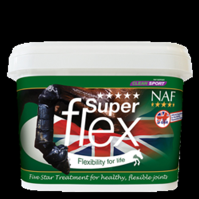 Добавка для здоровья и гибкости суставов лошади Superflex, 1,6кг, NAF 5 Stars