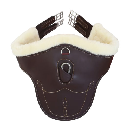 Подпруга конкурная фартук с эластичными концами, анатомическая Sheepskin Stud, Kentucky