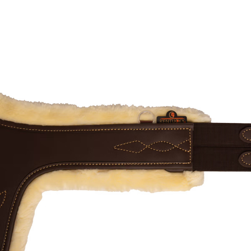 Підпруга конкурна фартух з еластичними кінцями, анатомічна Sheepskin Stud, Kentucky