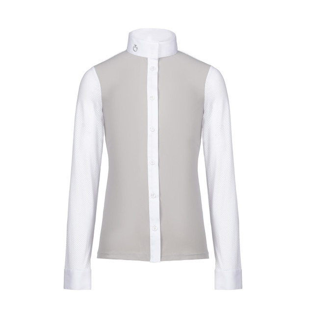 Сорочка дитяча для дівчинки турнірна з довгим рукавом Perforated Jersey Shirt, Cavalleria Toscana