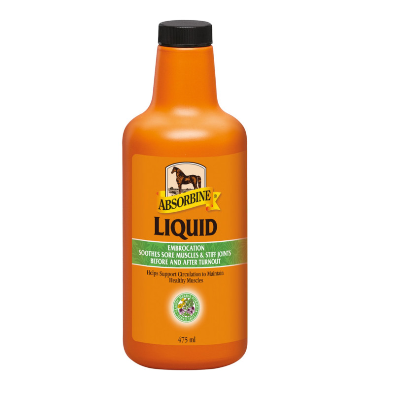 Флюїд лінінент для суглобів, м'язів та сухожиль коня Liquid Embocation, 475 мл, Absorbine