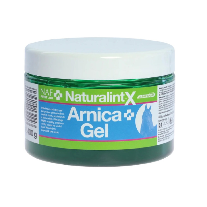 Гель охолоджуючий для коня від розтягувань, травм та ударів NaturalintX Arnica Gel, NAF