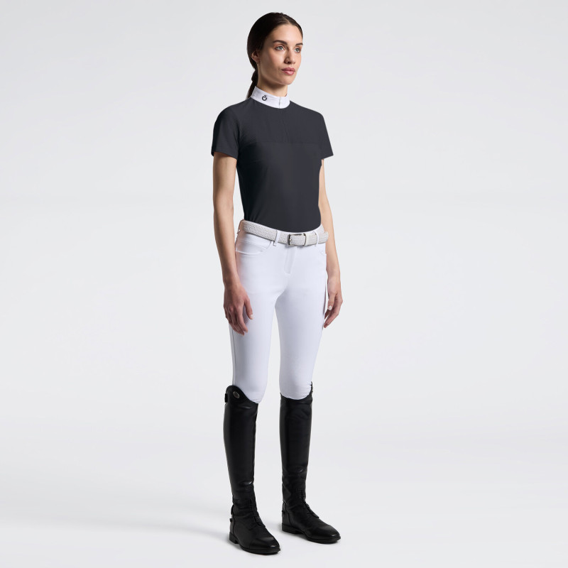 Футболка жіноча турнірна з коротким рукавом CT Perforated Jersey Inserts S/S, Cavalleria Toscana