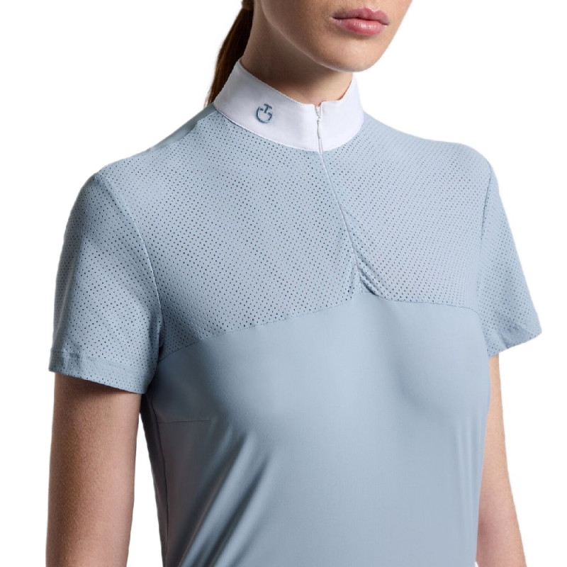 Футболка жіноча турнірна з коротким рукавом CT Perforated Jersey Inserts S/S, Cavalleria Toscana