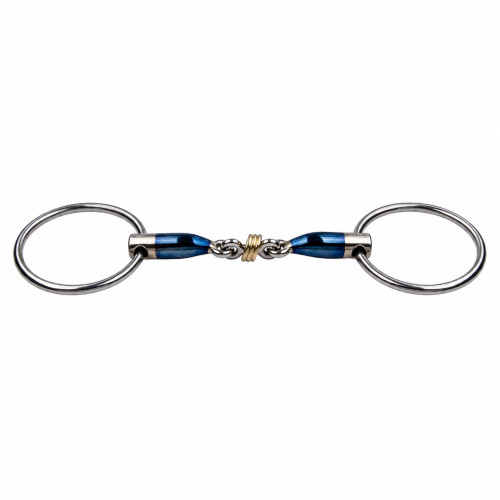 Трензель анатомический с латунными кольцами Sweet Iron Brass Ring, Trust Equestrian