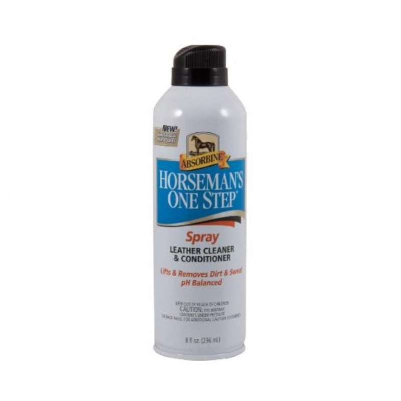 Спрей для очистки и питания кожаной амуниции и конного снаряжения Horseman's One Step, Absorbine