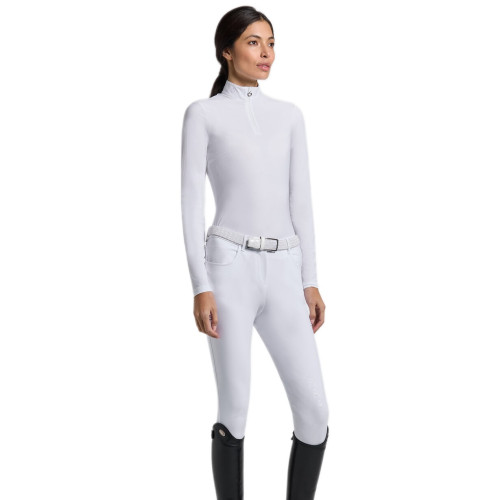 Рубашка женская турнирная с длинным рукавом Warm Jersey/Jacquard Insert, Cavalleria Toscana