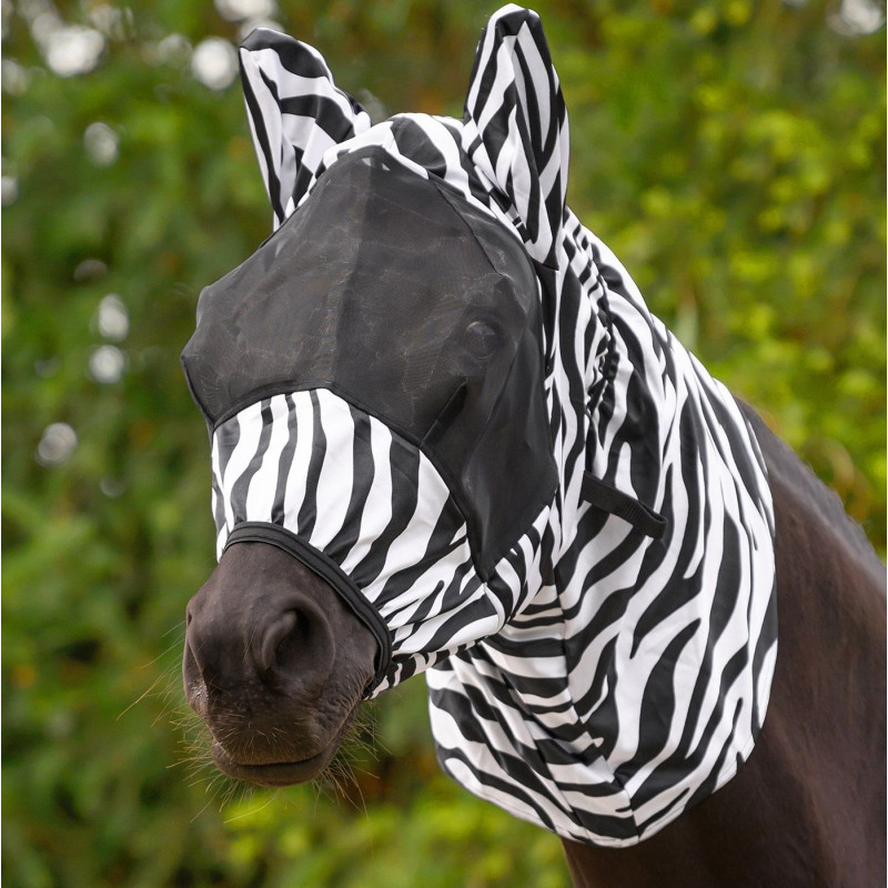 Маска для коня від мух Zebra Eczema, Waldhausen