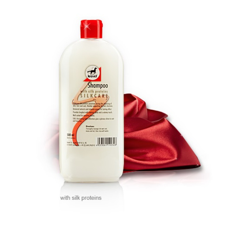 Шампунь для коня для шовковистості вовни та волосся SILKCARE Shampoo, Leovet
