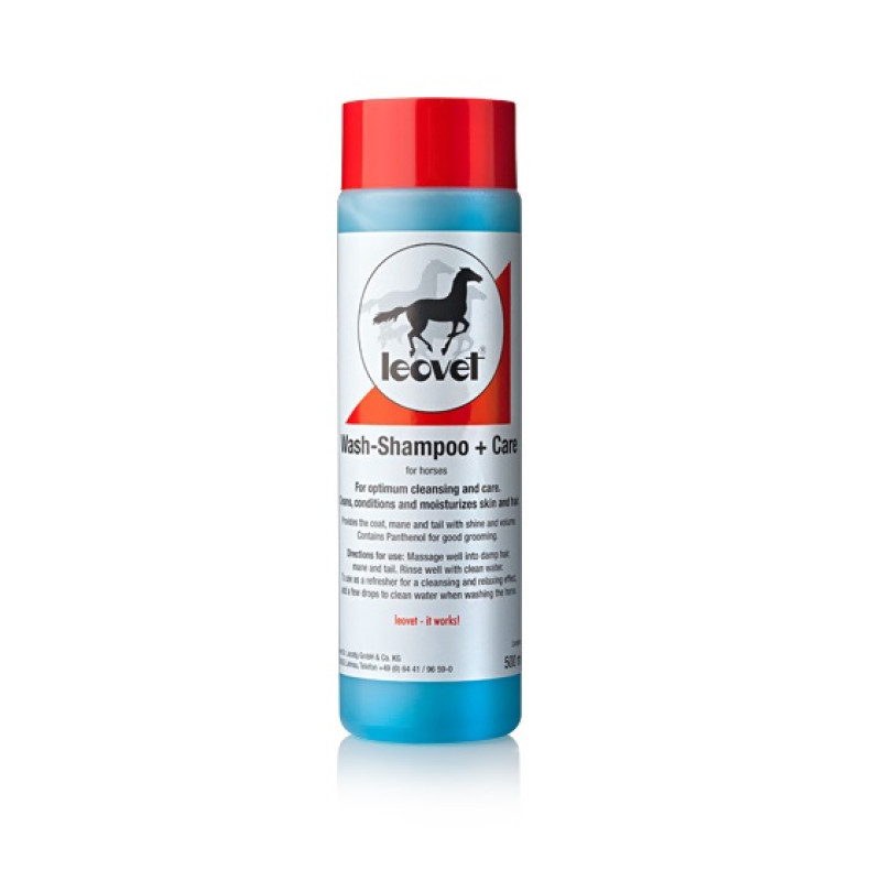 Шампунь для об'єму та сяйва вовни коня Wash-Shampoo + Care, Leovet