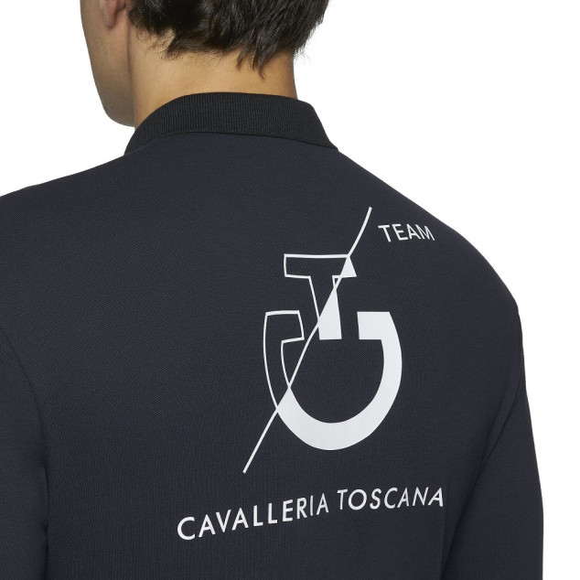 Футболка чоловіча тренувальна з довгим рукавом CT Team L/S Training Polo, Cavalleria Toscana